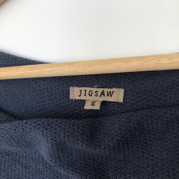 Silk and Cotton Jigsaw dress. Blue-grey colour. Fitted bottom loose top.… - Picture 7 of 9